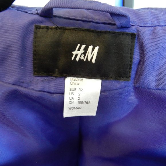 H&M Purple woman’s or junior’s Bomber Jacket in size 2 - Picture 12 of 14